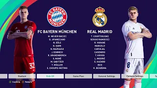 PES 2021 Gameplay : Bayern Munchen VS Real Madrid (3-0) Professional Level