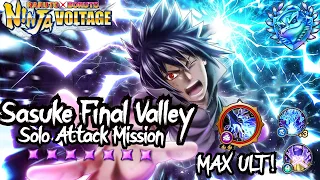 NxB NV: MAX LVL Sasuke The Final Showdown Rekit Solo Attack mission!  Naruto x Boruto Ninja Voltage