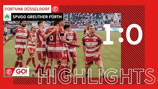 HIGHLIGHTS | Fortuna Düsseldorf vs. SpVgg Greuther Fürth 1:0 | Sechster Sieg in Folge!