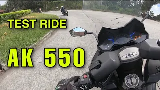 KYMCO AK550 FIRST TEST RIDE EXPERIENCE