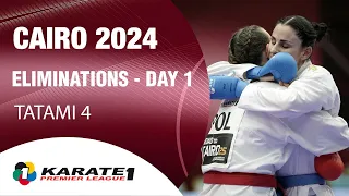 Karate1 CAIRO | Day 1 – ELIMINATIONS - Tatami 4 | WORLD KARATE FEDERATION