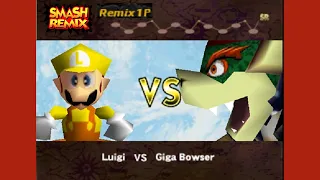 Smash Remix | Remix 1P Gameplay (#11) Luigi