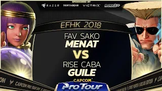 RISE Caba (Guile) vs FAV Sako (Menat) - EFHK 2018 Top 8 - CPT 2018