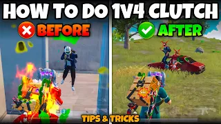 HOW TO DO 1v4 CLUTCH IN BGMI/PUBG MOBILE💥BEST CLUTCH TIPS & TRICKS (Part-2)