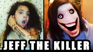 JEFF the KILLER "GO TO SLEEP!!!" : OMEGLE SCARE PRANK