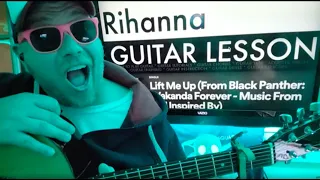 How To Play Lift Me Up from Black Panther: Wakanda Forever - Rihanna Guitar Tutorial Beginner Lesson