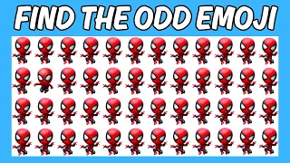 Find The ODD Emoji Out 🕷🦇🐆 | Superheroes Edition - Spider-man, Hulk, Batman, Ironman