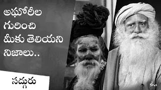 అఘోరీల గురించి మీకు తెలియని నిజాలు! Sadhguru on What Aghori Sadhana is Like