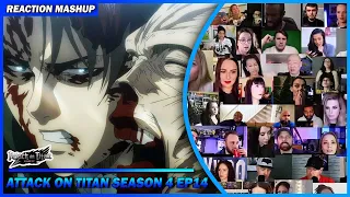 [Full Episode] Attack on Titan Season 4 Episode 14 Reaction Mashup | 進撃の巨人 Shingeki no Kyojin s4ep14