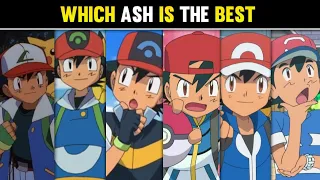 Which Ash Is The Best|Who Is The Strongest|Ranking Every Region Ash|Explained in hindi|