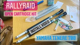 RallyRaid open cartridge kit install - Yamaha Tenere 700