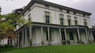 Charlie Chaplin House's Garden in Vevey in Switzerland