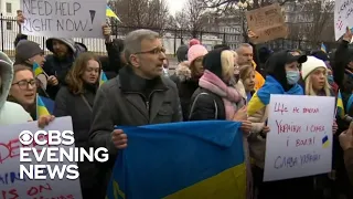 Ukrainian Americans rally against Russian invasion