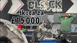 Po oprave zostal zničený motor na RS5 škoda za 15000£ ,však to ma záruku Či ??Nekonečne telefonaty