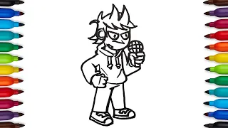 How to draw Tord / Friday Night Funkin