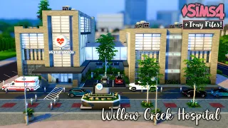 Willow Creek Hospital | The Sims 4 Stop Motion Build | + Tray Files