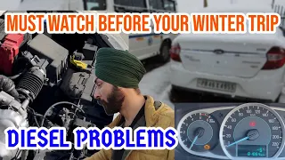 Diesel Engine Won't Start in Extreme Cold | Problem & Solution | Winter Trips to Hills