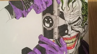 The joker killing joke speed drawing