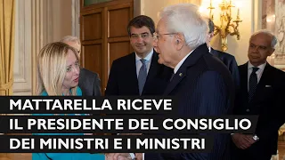 Mattarella incontra il Presidente del Consiglio dei Ministri ed altri membri del Governo