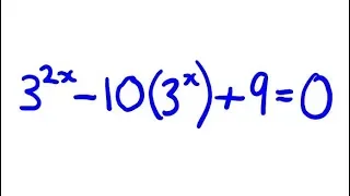 Solve Exponential Equation using Substitution: Quadratic form