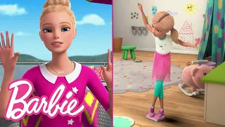 @Barbie | Floor is Lava Challenge with Chelsea! | Barbie Vlogs