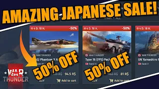 War Thunder - AMAZING SALE HAPPENING to JAPANESE VEHICLES right now!