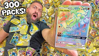 Opening 300 Pokemon Packs Almost DESTROYED ME!