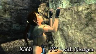 Tomb Raider: Legend - Graphics comparison (Xbox 360 & PC)