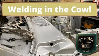 1966 Mustang Restoration Pt. 22 Welding in the Cowl