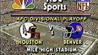 1988 NBC NFL AFC Divisional Playoff Open