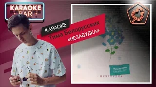 KARAOKE Bar | Тима Белорусских - Незабудка | караоке lyrics for cover