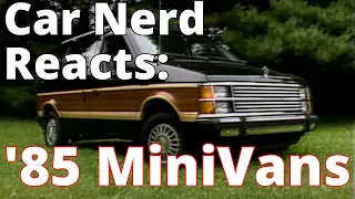 Car Nerd Reacts | MotorWeek Retro Review  '85 Mini Van Comparo - Voyager, Astro, Aerostar