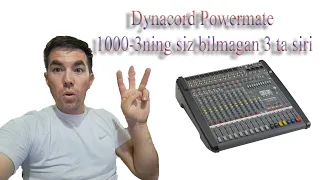Dynacord Powermate 1000-3ning siz bilmagan 3 ta siri (Masster video)