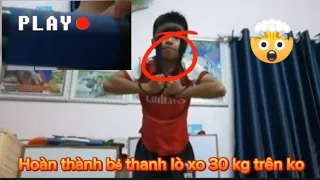 thử thách bẻ thanh lò xo 30 kg trên ko siêu mãn nhãn 🤯🤯☠️☠️💯[khoadotv] eđit