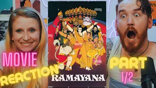 Ramayana: LEGEND of Prince RAMA  Film REACTION!! PART 1/2 | Watch-a -long | by Americans