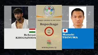 Беҳрӯзи ХОҶАЗОДА vs EBINUMA Masashi, Repechage, 73kg, Paris Grand Slam