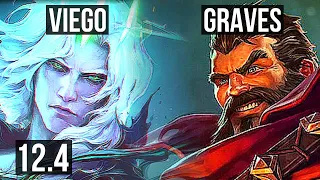 VIEGO vs GRAVES (JNG) (DEFEAT) | Rank 3 Viego, Rank 10, Dominating | KR Challenger | 12.4