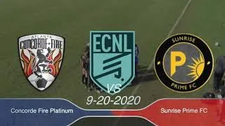 2020-9-20 Concorde Fire Platinum 04 vs Sunrise Prime FC 04 ECNL