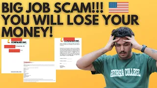 BIGGEST JOB SCAM in USA!!! BE AWARE😱 😱  LOSING LOTS OF MONEY!