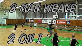 3 Man Weave Passing | 2 on 1 Transition Offense & Defense | Reading & Reacting Drills