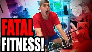 SUPERGLUED TO 200MPH FITNESS BIKE **PRANK!**