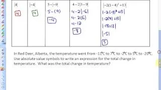 7.1 (Evaluating Absolute Value Expressions)