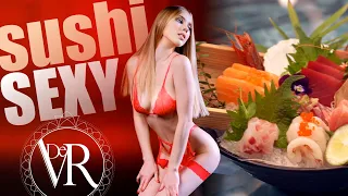 Mouth-Watering Overload: I Try-On Lingerie While Eating Sushi!