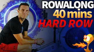 40 minute Indoor Rowing Machine Workout - HARD Alternating Row - 10KW5S5