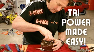 How to Build a Tri-Power / 6 Pack / 3 Deuce Carburetor Setup - Stacey David's Gearz S2 E5