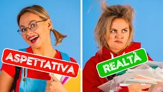 IL RITORNO A SCUOLA: ASPETTATIVA CONTRO REALTÀ || Situazioni divertenti da 123 GO!