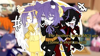 The brothers meets MC's aus! (part 1!) {Obey me! shall we date? /one master to rule them all!}