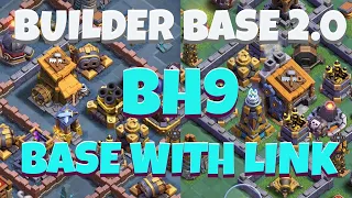 New Builder Hall 9 Base Layout with OUTPOST | Builder base 2.0 | Best Builder Hall 9 Base Link