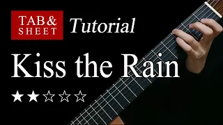 Kiss the Rain - Guitar Lesson + TAB