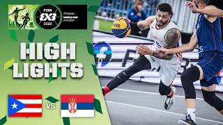 Puerto Rico v Serbia | Men | Highlights | Crelan FIBA 3x3 World Cup 2022
